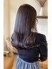 【サラ艶な美髪へ】カット＋カラー+髪質改善トリートメント