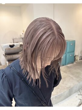 ヲタク(wotaku.) ラベンダーラベンダーベージュミルクティー透明感カラーブリーチ