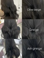 エヌアイ オモテサンドウ(ni omotesando) グレージュレシピ オリーブベージュ アッシュグレージュ