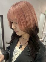 イリ 梅田(ili) ハイライトカラーミルクティーベージュレイヤーカット