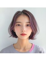 ロディーナコク 大口 新子安(rodina.coc)&nbsp;フェイスフレーミング×ボブ/ダブルカラー/韓国/ブリーチ