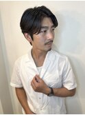 men's/メンズ/メンズカット/韓国/黒染/ブルーブラック/