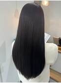 桑名ロングレイヤーカットハッシュカット透明感カラー重めロング