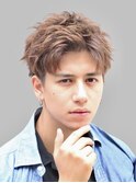 Haleニュアンスパーマスパイキーショートバーバーフェザーパーマ