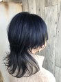 アグ ヘアー リアン 八戸店(Agu hair lien) #ネイビーブルー#ウルフカット