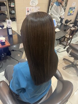 プライズ 池袋店(prize) ブリーチなしカラー/艶カラー/オリーブベージュ/池袋カラー