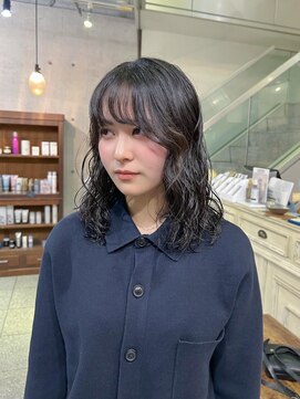 ヘアーデザイン アルエ(HAIR×design ARUE) ミディアム黒髪パーマ