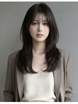 アース 大曽根店(HAIR&MAKE EARTH) 20代30代◎冬の暗めカラー×ハッシュカットで小顔美人