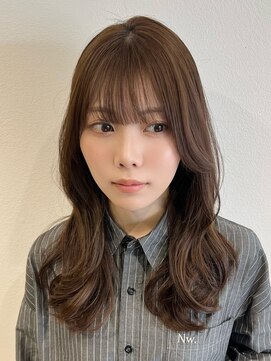 ラミエバイメルト 下北沢(lamie by melt) 顔周りカット レイヤーカット オリーブベージュ 下北沢20代30代