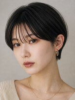 サーカス バイ ビュートリアム 青山(CIRCUS by BEAUTRIUM)&nbsp;シースルーバング大人ショート×小顔丸みショート｜黒髪