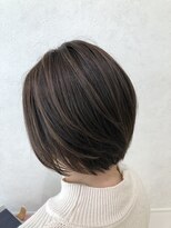 クラヴィア エクラート 梅田店(CLAVIA.ECLART) ナチュラルハイライトボブ 縮毛矯正