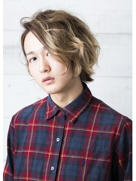 キラ 渋谷(KILLA) ミックスパーマで作るメンズグラデーションミディ【Killa原宿】