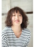 全方位ゆるっとふわっとくしゃくしゃミディアムウェーブ
