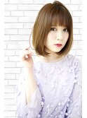 前下がりナチュラルボブ