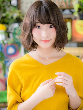 カバーヘア ブリス 戸田公園西口店(COVER HAIR bliss) *bliss戸田公園*斜めバング☆ゆるふわ小顔ボブb!