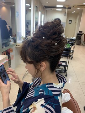 エイミー バイ ハセ(Aimee by HASE) 20代30代40代/お団子風アップセット/浴衣/成人式/卒業式