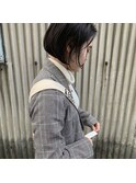 質感ボブ 内巻きミニボブ