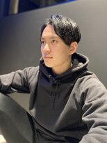 メンズフィール 南森町(MENS FEEL)&nbsp;韓流センターパート☆ナチュラルパーマツーブロコンマヘア