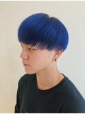 個性派!ブルーマッシュ【メンズショート】