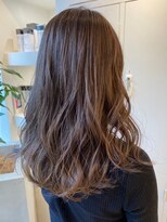 ジーナ 船橋(Zina)&nbsp;オトナ女子ツヤ髪アッシュカラーふんわりミディシースルーバング