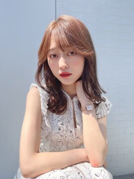パルフェ ヘアー バイ オーク 九大学研都市(parfait hair byOAK) 韓国人風レイヤーが可愛い薄めバングフェザーバング