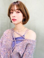 エイミー(Aimee)&nbsp;Aimee町田　前上がりボブ×ナチュラルブラウン