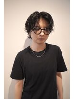 ムート(Mut)&nbsp;メンズカット　メンズパーマ　マッシュ　センターパート