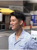 【LUDLOW BLUNT】ゆるパーマ ツーブロック 七三分け