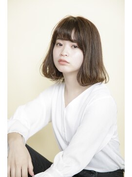 ルルディ バイ アフロディーテ銀座(luludi by APHRODITE) 黒髪/グレーベージュ/レイヤーロング/前髪パーマ/銀座