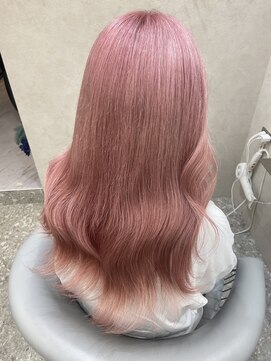 ラルムバイシー 新宿(LARME by Sea) ペールピンク/ケアブリーチ/ダブルカラー/韓国ヘア【Kaya】