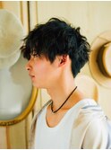 マッシュパーマ/ウルフ/アッシュブラック/カルマパーマ[小岩駅]
