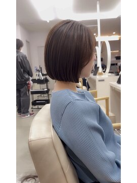 サンド 鹿児島中央(sand) ボブ フルバング ハッシュカット イメチェン 似合わせカット