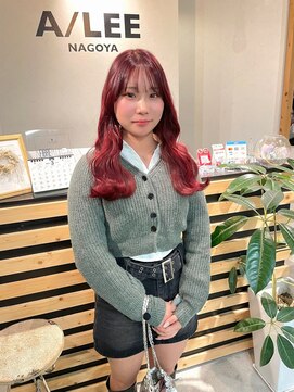 アイリー 名古屋(A/LEE) ワインレッド！初カラー