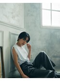 大人綺麗ボブ/藤沢/髪質改善縮毛矯正/ショート/脱白髪染め透明感