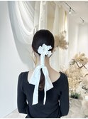 でかリボンのタイトポニー