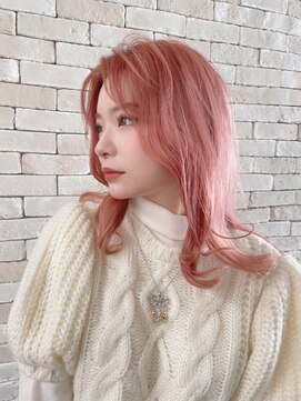 アジールヘア 池袋東口店(agir hair) ハイトーン/ペールピンク/アイコン撮影/プロフィール撮影/池袋