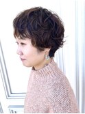 ショートパーマ【広島デザインパーマ】【広島ナチュラルカラー】