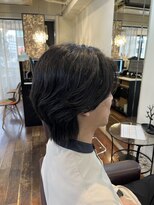 アズーア ヘアーアンドスパ(azure hair&spa)&nbsp;センターパート×毛流れパーマ
