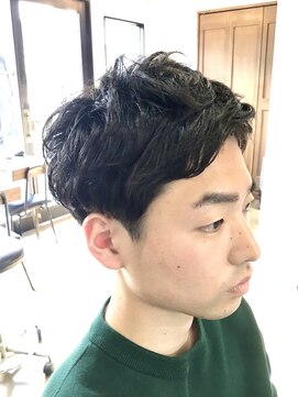リンカラン オムヘアー(LINGKARAN Homme Hair) ナチュラルパーマスタイル