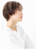 透明感ハイトーンカラーショートボブc古河10代20代30代