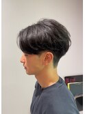 メンズセンターパート