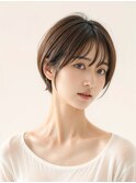 ショートボブミニウルフチェリーブラウン20代30代40代50代
