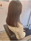 ベージュブラウン　セミディ