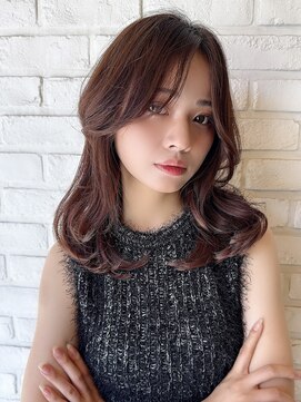 エフ 錦糸町(F.) 【韓国ヘア】ミディアムレイヤーカット×くびれヘア