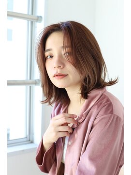 エクリフルール(equri fleur) センターパート ロブヘアスタイル