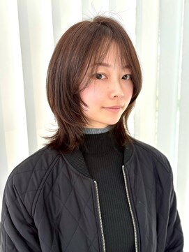 顔周り雰囲気MAX! ウルフカット