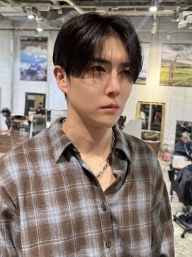 ノラ ヘアーサロン(NORA HAIR SALON) 韓国シースルーセンターパートシャギーマッシュダウンパーマ