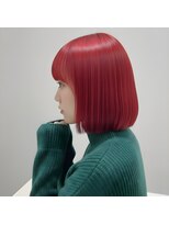 アームスヘアー 狭山ヶ丘店(arm's hair) 【狭山】 視線を釘付け。高発色レッド×鏡面艶カラー