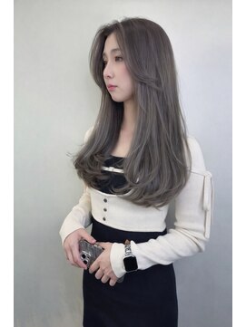 エアージーモ 小倉店(Fate design Air G mo) レイヤーカット×ミルクティーグレージュ