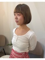 エフ ヘアーアンドリラクゼーション(F. hair & relaxation)&nbsp;ミニボブ×ミルクティーベージュイメチェン